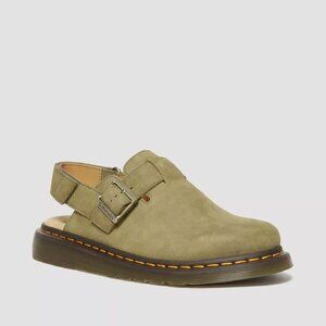Dr. Martens-JORGE II TUMBLED NUBUCK LEATHER SLINGBACK MULES